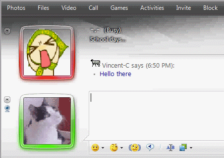 Windows Live Messenger 2009 - Animated GIF display picture