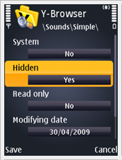 Hide Simple folder