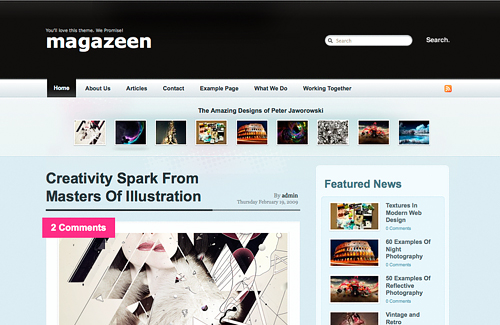 Screenshot: Magazeen WordPress Theme