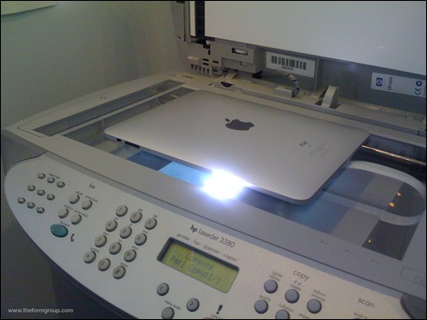 Print iPad - photocopy machine