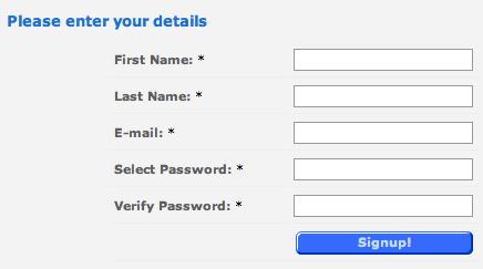 Enter your details in the form provided