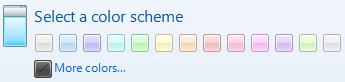 Windows Live Messenger 2009 - Color scheme