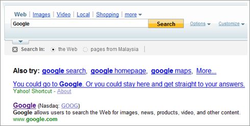 Yahoo! for Google