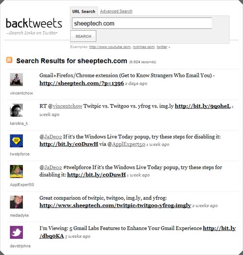 BackTweets: sheeptech.com