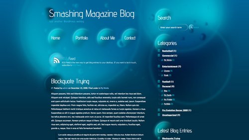 Screenshot: Atlantic WordPress Theme