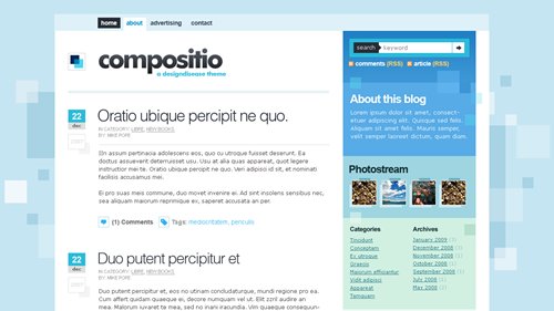 Screenshot: Compositio WordPress Theme