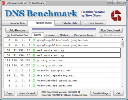 DNS Benchmark