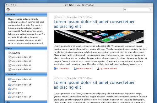 Screenshot: Tigerpress WordPress Theme