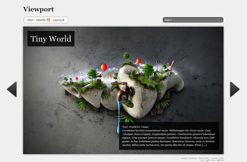Screenshot: Viewport WordPress Theme