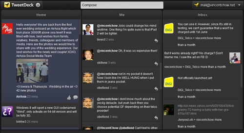 Screenshot: Chrome TweetDeck