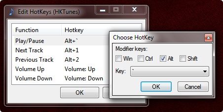 HKTunes user interface