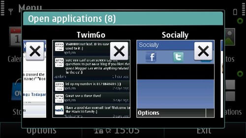 Symbian^3 Nokia E7 Multitasking